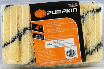 ขนแปรงลูกกลิ้งทาสี 4 นิ้ว ยี่ห้อ PUMPKIN