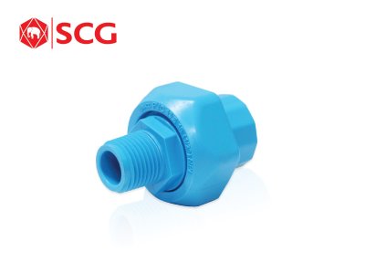 ยูเนี่ยนเกลียวนอก-สวมท่อหนา ฟ้า SCG