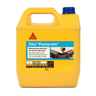 น้ำยาผสมคอนกรีตกันซึม SIKA พลาสโตกรีต รุ่น S7090-0005 (5 ลิตร)