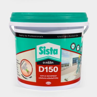 อะคริลิคกันรั่วซึม SISTA รุ่น D150 4 กก. (สีขาว/สีเทา)