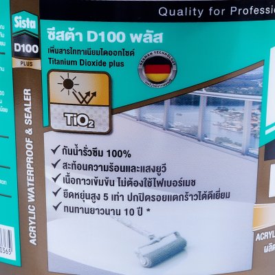อะคริลิคกันรั่วซึม พลัส SISTA รุ่น D100 1 กก. (สีขาว/สีเทา)