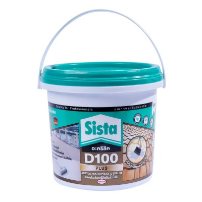 อะคริลิคกันรั่วซึม พลัส SISTA รุ่น D100 2 กก. (สีขาว/สีเทา)