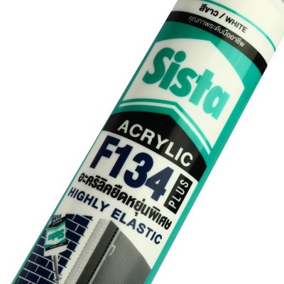 อะคริลิคยาแนว พลัส SISTA รุ่น F134 300 มล. (สีขาว)