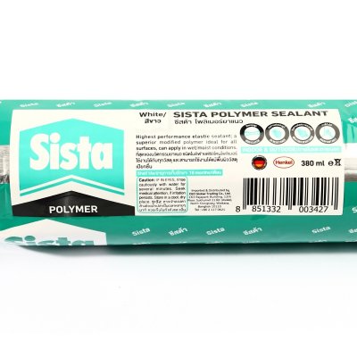 โพลิเมอร์ยาแนว หลอดไส้กรอก SISTA 380 มล. (สีขาว/สีดำ/สีเทา)