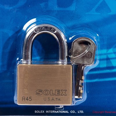 กุญแจคล้อง SOLEX รุ่น R45 PREMIUM ตั้งกุญแจใหม่ได้