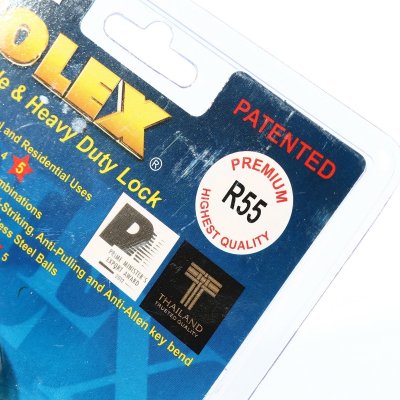 กุญแจคล้องทองเหลือง SOLEX รุ่น R55 PREMIUM