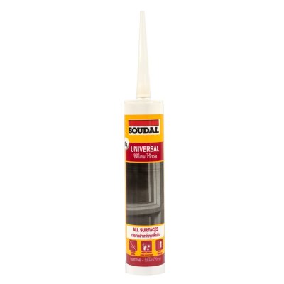 ยาแนวซิลิโคนไม่มีกรด สีใส SOUDAL รุ่น UNIVERSAL (270ML)