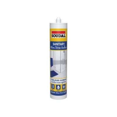 ซิลิโคนไม่มีกรดกันเชื้อรา สีใส SOUDAL รุ่น SANITARY