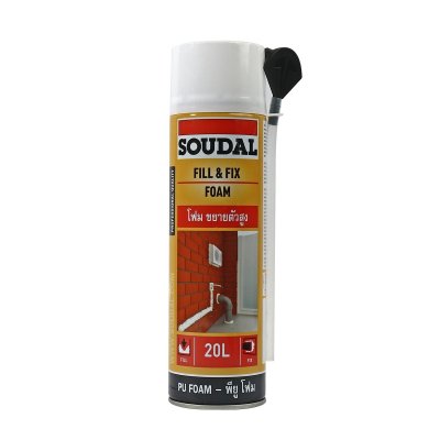 โฟมอุดรอยรั่วพียูโฟม ฟิลล์แอนด์ฟิกซ์ SOUDAL รุ่น S601-0005 (500ML)