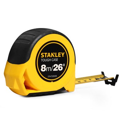 ตลับเมตร TOUGH CASE 8 เมตร หุ้มยาง STANLEY รุ่น STHT30509
