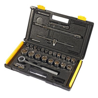 ชุดลูกบ็อก 1/2" STANLEY 12 เหลี่ยม 26 ชิ้น รุ่น 86-477