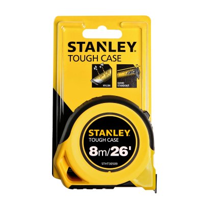 ตลับเมตร TOUGH CASE 8 เมตร หุ้มยาง STANLEY รุ่น STHT30509