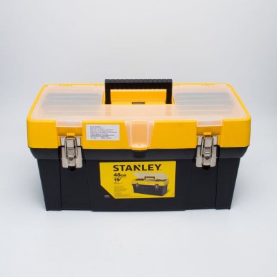 กล่องเครื่องมือฝาใส STANLEY พร้อมช่องอุปกรณ์ 19" รุ่น 93-285