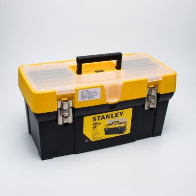กล่องเครื่องมือฝาใส STANLEY พร้อมช่องอุปกรณ์ 19" รุ่น 93-285