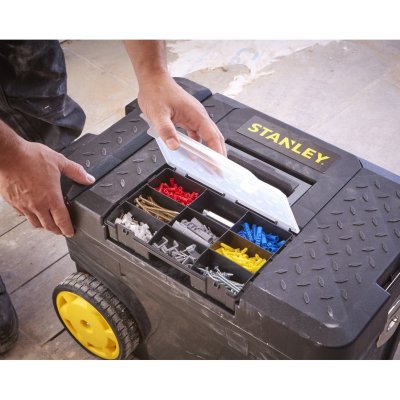 กล่องเครื่องมือล้อลาก STANLEY มีก้านจับ รุ่น 1-97-503