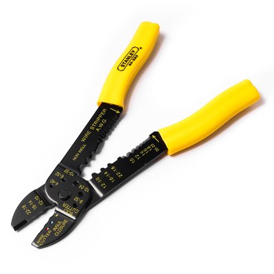 คีมปอก/ย้ำ สายไฟ STANLEY 9" พร้อมอุปกรณ์ รุ่น 84-253