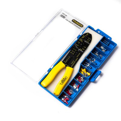 คีมปอก/ย้ำ สายไฟ STANLEY 9" พร้อมอุปกรณ์ รุ่น 84-253