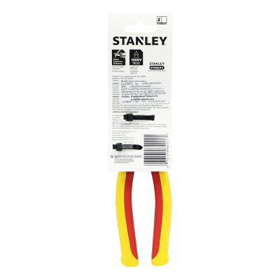 คีมปากจิ้งจกหุ้มฉนวนกันไฟฟ้า Stanley 8 นิ้ว รุ่น 84-002