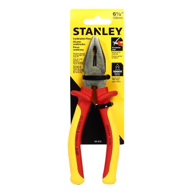 คีมปากตรง/จิ้งจก หุ้มฉนวน STANLEY รุ่น 84-000 (165 มม./185 มม./200 มม.)