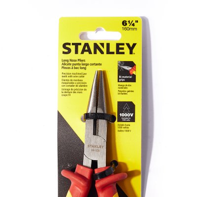 คีมปากแหลม หุ้มฉนวนไฟฟ้า STANLEY รุ่น 84-006 (160 มม./210 มม.)