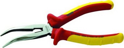 คีมปากแหลมปลายงอ หุ้มฉนวนไฟฟ้า STANLEY 8" รุ่น 84-008