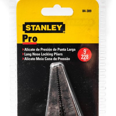 คีมล็อค ด้ามหุ้มยาง ปากแหลม STANLEY 9" รุ่น 84-389-S