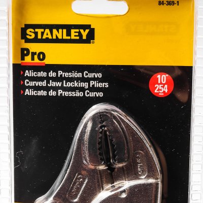 คีมล็อค ด้ามหุ้มยาง ปากโค้ง STANLEY รุ่น 84-369-1-S