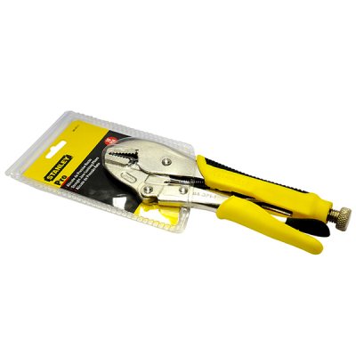 คีมล็อคปากตรง Stanley 10″ #84-371-1 ด้ามหุ้มยาง