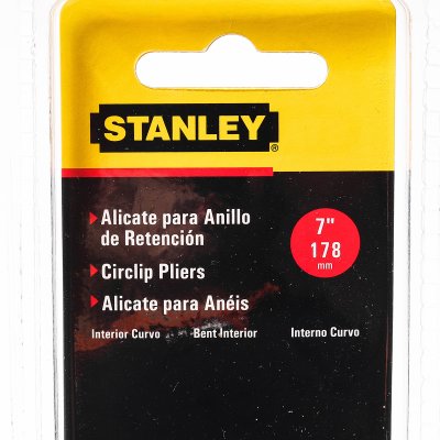 คีมหนีบแหวน ปากงอ STANLEY 7" รุ่น STHT84274-8