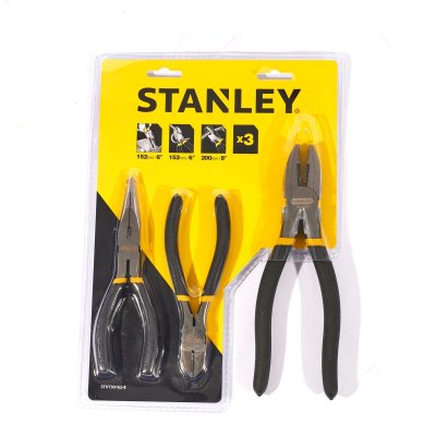ชุดคีม 3 ชิ้น ปากตรง/ตัด/แหลม STANLEY รุ่น STHT90162-8