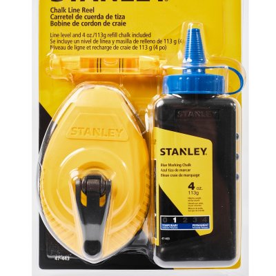 ชุดบักเต้าตีเส้น พร้อมลูกดิ่งและชอล์ก 30M สีน้ำเงิน STANLEY รุ่น 47-443