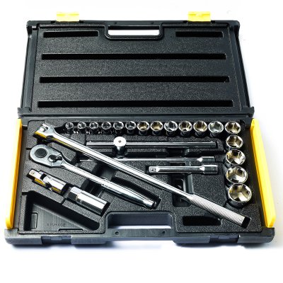 ชุดบ็อกซ์ 6PT STANLEY 1/2" 25 ชิ้น 10-32 มม. รุ่น 86-589
