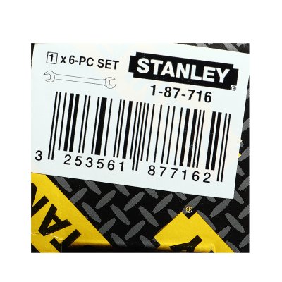 ชุดประแจปากตาย 6 ชิ้น STANLEY รุ่น 87-716