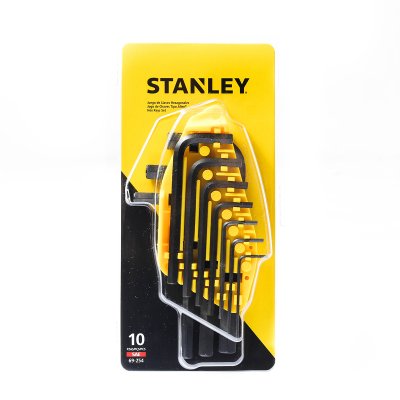 ชุดประแจหกเหลี่ยมก้านสั้น 10 ชิ้น STANLEY รุ่น 69-254-22