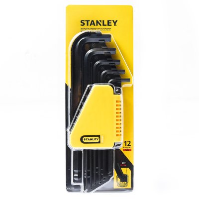 ชุดประแจหกเหลี่ยมหัวบอล 12 ชิ้น 1/16-3/8" STANLEY รุ่น 69-257