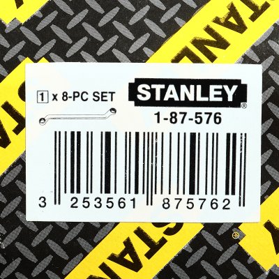 ชุดประแจแหวน 75 องศา 8 ชิ้น STANLEY รุ่น 87-576