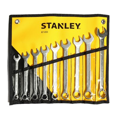 ชุดประแจแหวนข้าง STANLEY 9 ชิ้น 10-19 มม. รุ่น 87-033