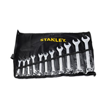 ชุดประแจแหวนข้างฯ STANLEY 11ชิ้น 8-24มม ซองผ้า รุ่น CWB