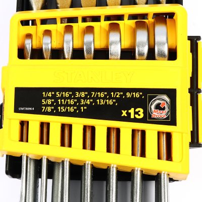 ชุดประแจแหวนข้างฯ STANLEY 13ชิ้น 1/4-1" แพคPVC รุ่น CWB