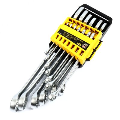 ชุดประแจแหวนข้างฯ STANLEY 13ชิ้น 1/4-1" แพคPVC รุ่น CWB