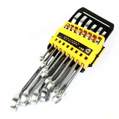 ชุดประแจแหวนข้างฯ STANLEY 14ชิ้น 8-24มม แพคPVC รุ่น CWB