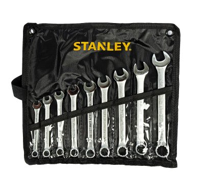 ชุดประแจแหวนข้างฯ STANLEY 9ชิ้น 8-17มม ซองผ้า รุ่น CWB