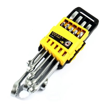 ชุดประแจแหวนข้างฯ STANLEY 9ชิ้น 8-17มม แพคPVC รุ่น CWB