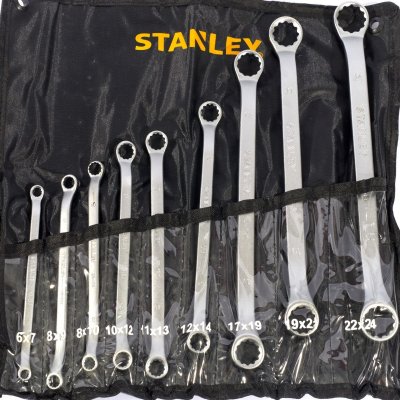 ชุดประแจแหวนคู่ STANLEY 9 ชิ้น ขนาด 6x7-22x24 มม. รุ่น CWB