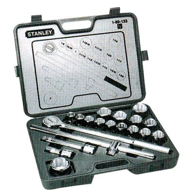 ชุดลูกบ็อก 12 เหลี่ยม STANLEY 19 ชิ้น 3/4 และ 1 นิ้ว รุ่น 89-133