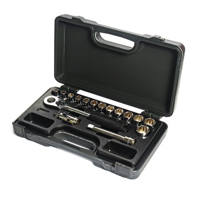 ชุดลูกบ็อก 12 เหลี่ยม STANLEY 1/2 นิ้ว 16 ชิ้น (8-24 มม.) รุ่น 89-092