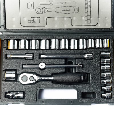 ชุดลูกบ็อก 6 เหลี่ยม STANLEY 3/8 นิ้ว 24 ชิ้น รุ่น 89-035