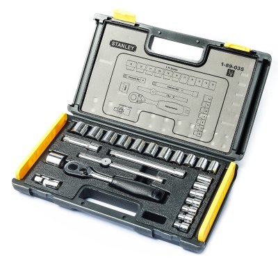 ชุดลูกบ็อก 6 เหลี่ยม STANLEY 3/8 นิ้ว 24 ชิ้น รุ่น 89-035