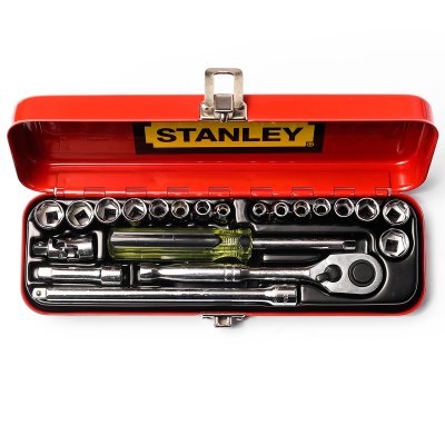 ชุดลูกบ็อก STANLEY 21 ชิ้น ขนาด 1/4 นิ้ว รุ่น 89-507