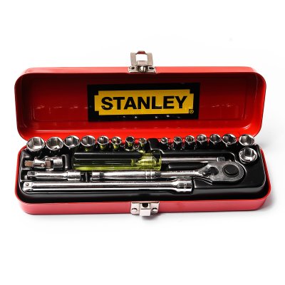 ชุดลูกบ็อก STANLEY 21 ชิ้น ขนาด 1/4 นิ้ว รุ่น 89-507